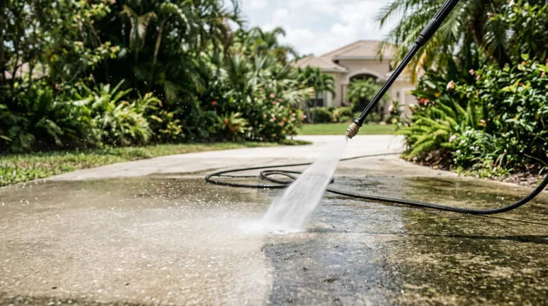 Residential pressure cleaning by ZAPCLEAN 1